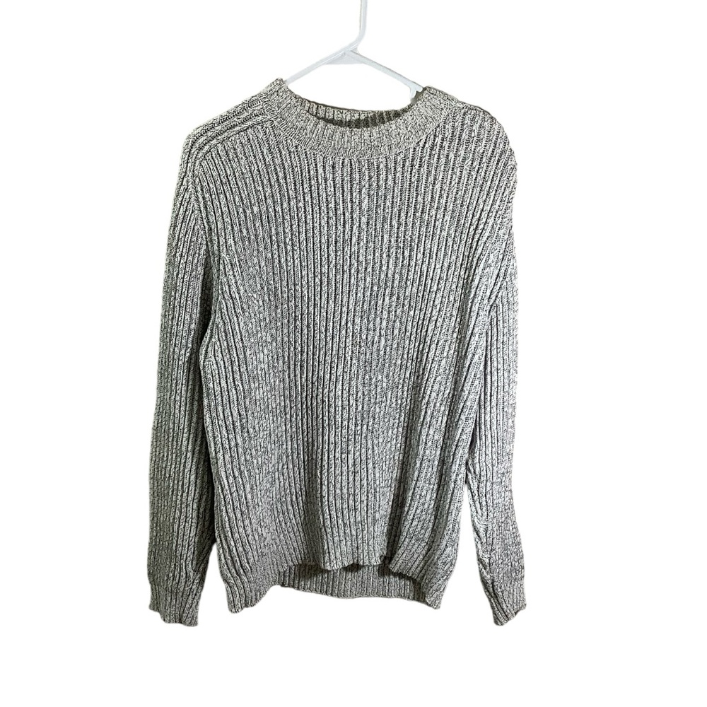 Maine New England Crew Neck Knit Sweater Long Sleeve